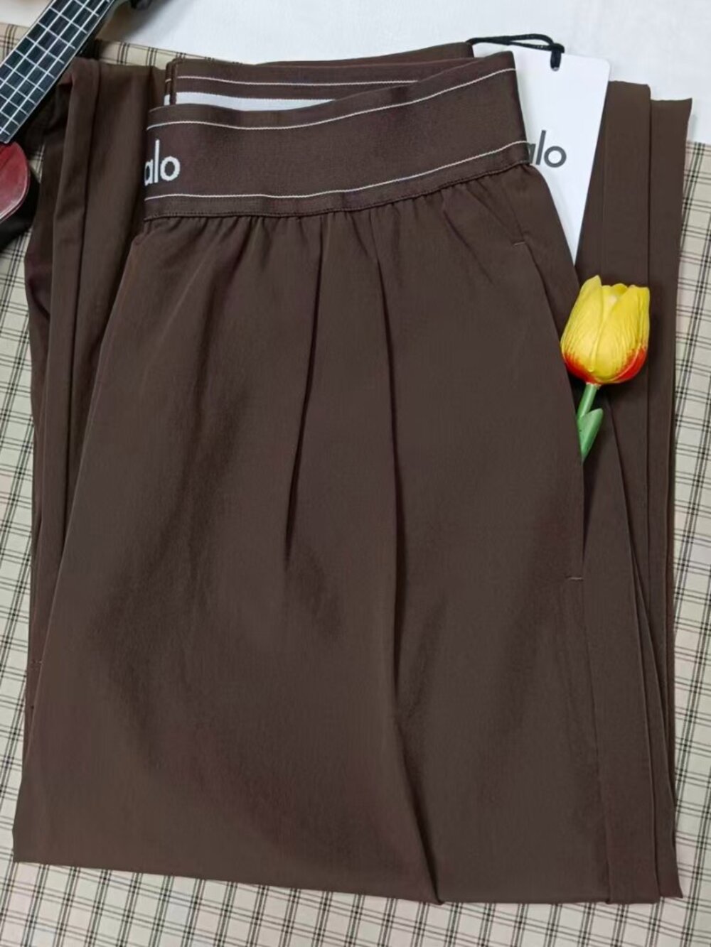 Espresso Brown Alo Yoga Suit Up Trouser(Regular)Wide Leg🦋Brand New - Picture 3 of 8